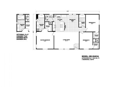 Homes Direct Modular Homes - Model MR28483A