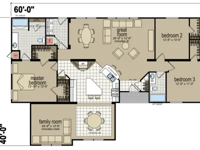 Homes Direct Modular Homes - Model CM7623U
