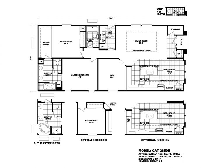 Homes Direct Modular Homes - Model CAT2859B