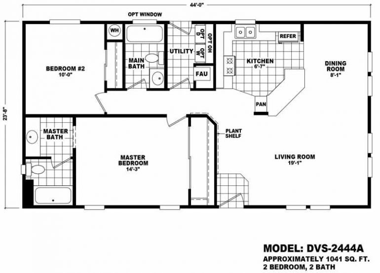 Homes Direct Modular Homes - Model Value 2444A