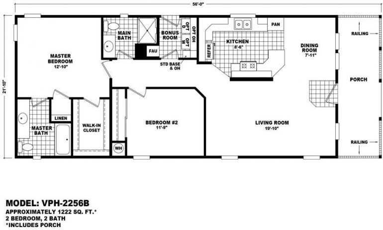 Homes Direct Modular Homes - Model Value Porch 2256B