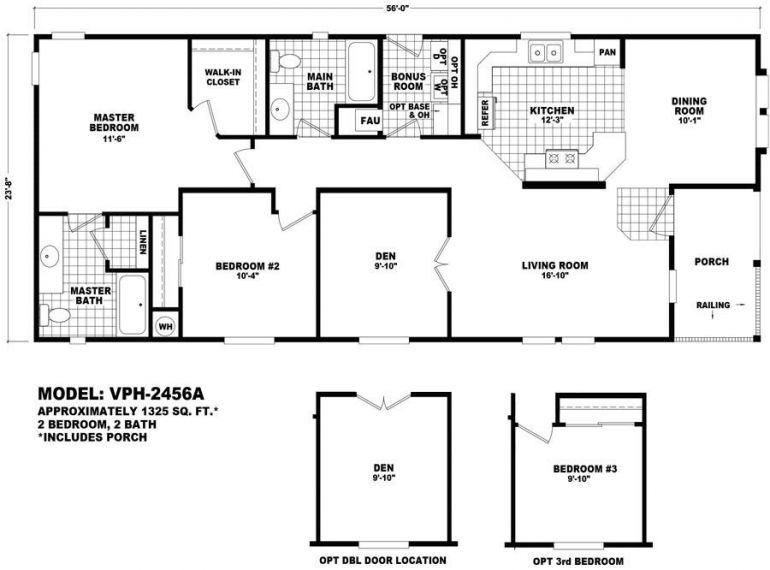 Homes Direct Modular Homes - Model Value Porch 2456A