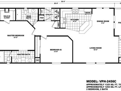 Homes Direct Modular Homes - Model Value Porch 2456C