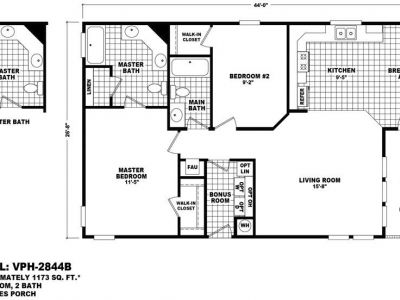 Homes Direct Modular Homes - Model Value Porch 2844B