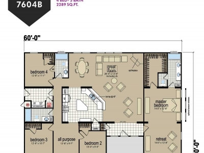 Champion 4 Bedroom Triple Wide Manufactured Homes Near Me