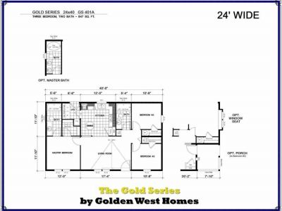 Homes Direct Modular Homes - Model Golden Series 401A