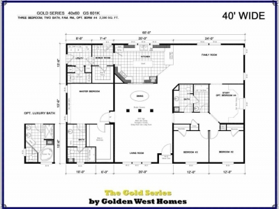 New Golden West 4 Bedroom Triple Wide Manufactured Homes Oregon