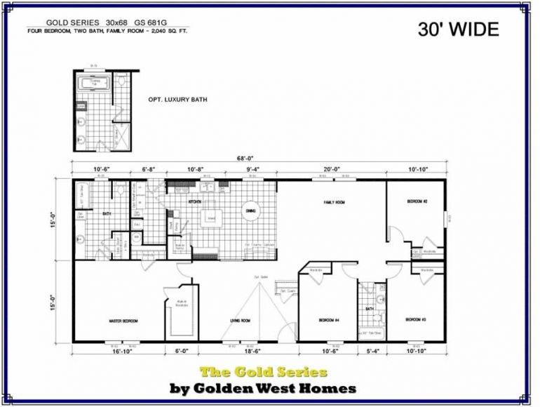 Homes Direct Modular Homes - Model Golden Series 681G