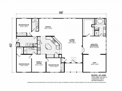 Champion Arizona 4 Bedroom Triple Wide Manufactured Homes 