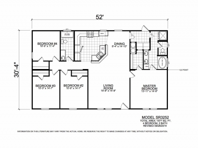 Champion Arizona 4 Bedroom Double Wide Manufactured Homes