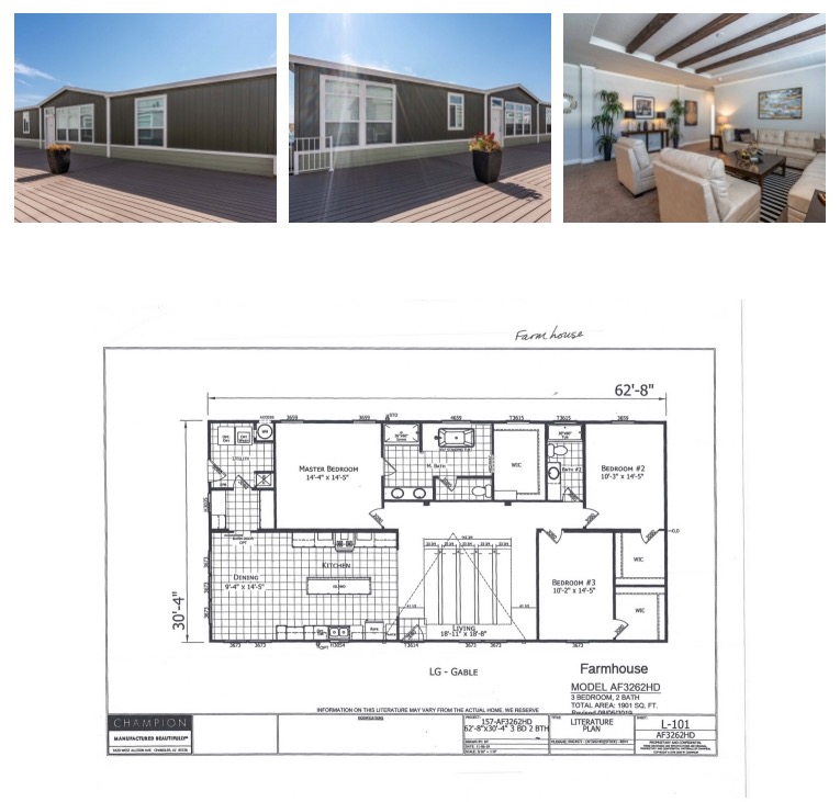 Farmhouse manufactured home floor plan