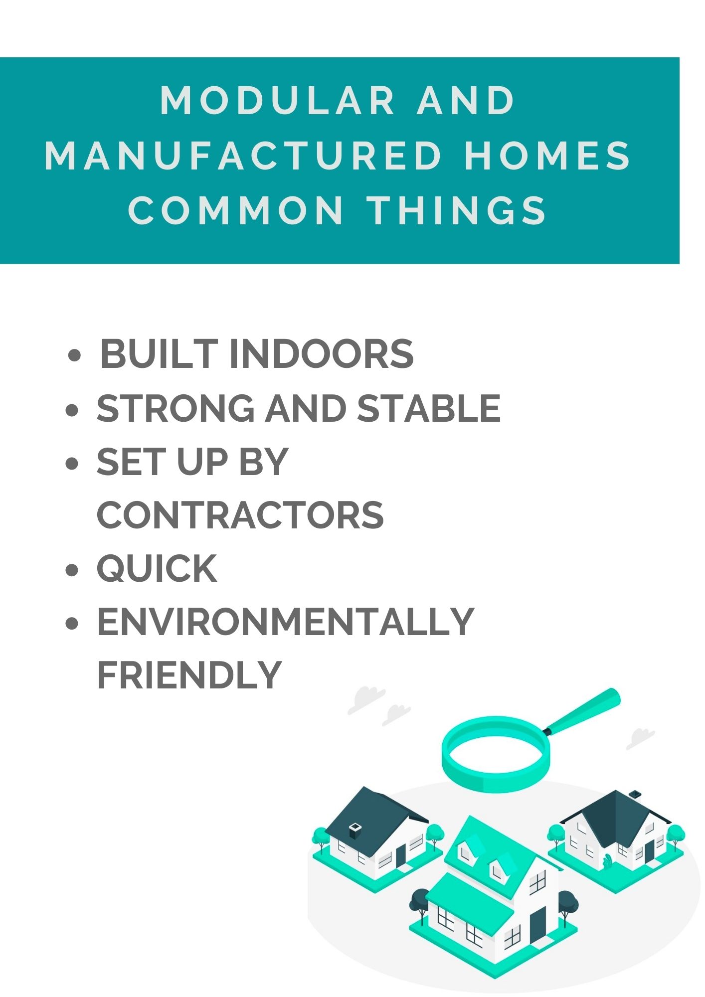 modular and manufactured homes common things
