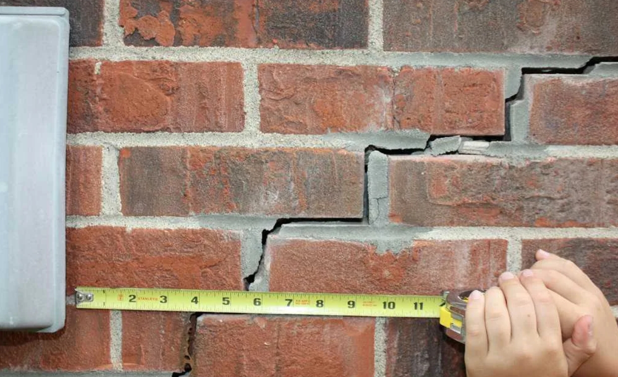 Cracked outside wall. Sinking foundation issues
